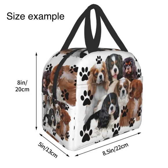 Cute Boxer dog Insulated Tote Lunch Bag. - Picture 2 of 3